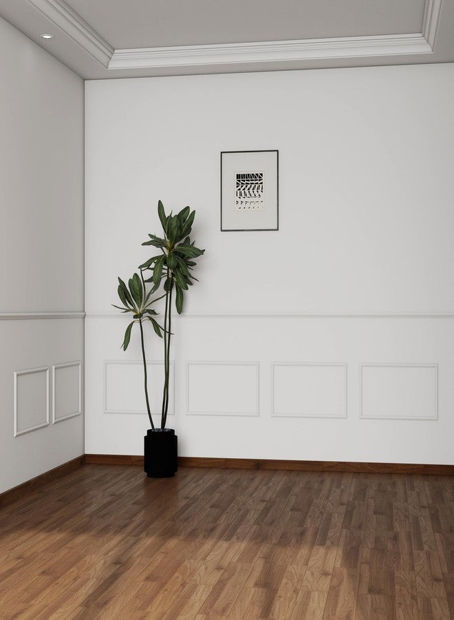 Colingmill 6 Set Accent Wall Molding Kit Premade Wainscoting Panels Wall Molding Peel and Stick Panel White Pre Cut Trim for Walls Picture Frame Molding for Home Decoration (12 x 24 Inch) - Image 3
